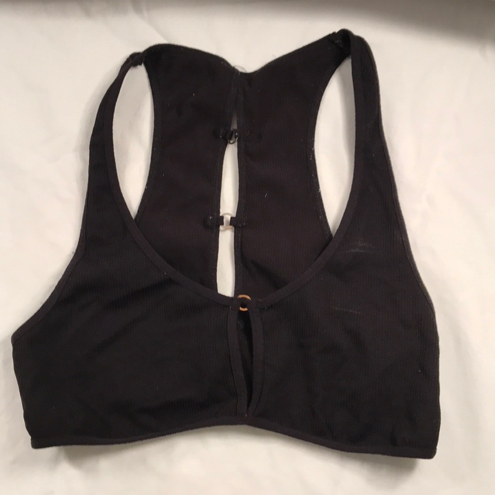 black bralette
